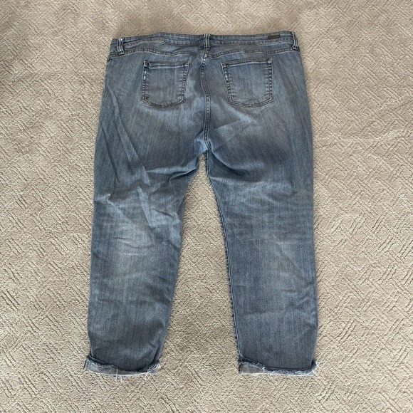 Kut from the Kloth Catherine Boyfriend Jeans Women's Plus 22W Medium Wash Blue - Picture 9 of 9